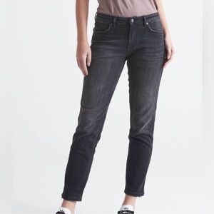 Duer Du/er Performance Denim Girlfriend Jeans - Vintage Black - Size 24X28
